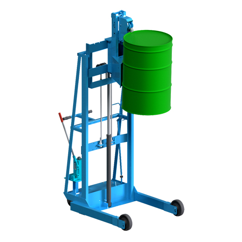 Vertical-Lift MORSPEED Drum Stacker, For 30 - 85 US Gal. (25 - 70 Imperial Gal.) PR Distribution