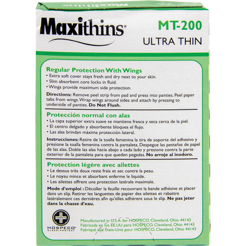 Maxithins&reg; Maxi Pad Ultra Thin with Wings PR Distribution
