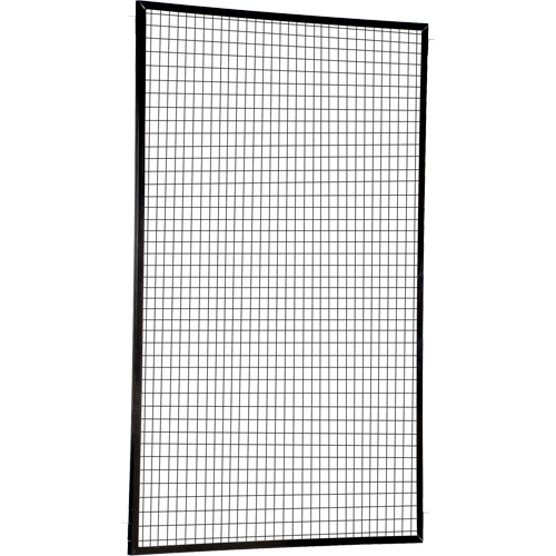 Adjustable Perimeter Guard Panel, 8' H x 5' W, Black PR Distribution