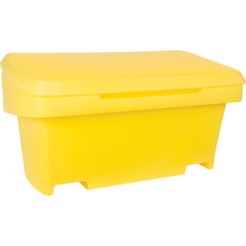 Heavy-Duty Outdoor Salt and Sand Storage Container, 24" x 48" x 24", 10 cu. Ft., Yellow PR Distribution