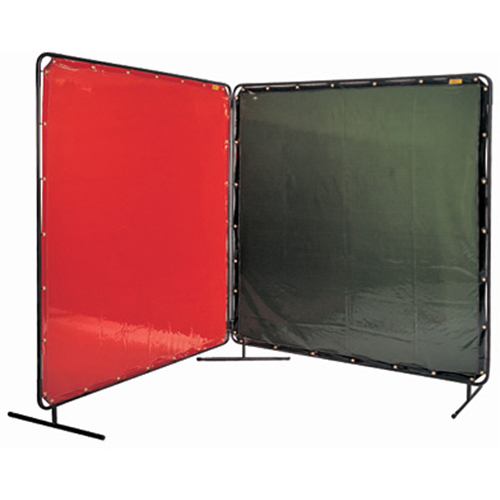 &eacute;cran et cadre pour soudage, Vert, 6' x 6' PR Distribution