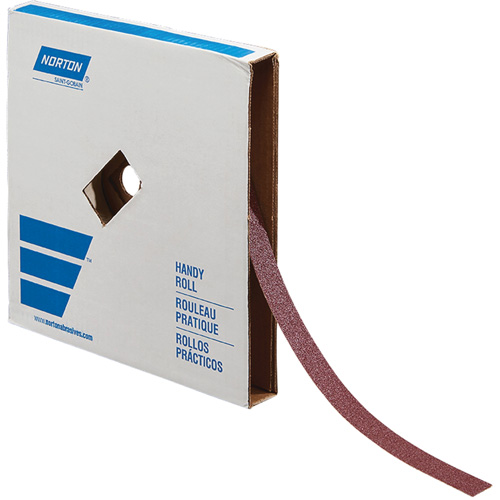 Rouleau de toile abrasive pour m&eacute;tal, Oxyde d'aluminium, 1" la x 150' lo, Grain 60 PR Distribution