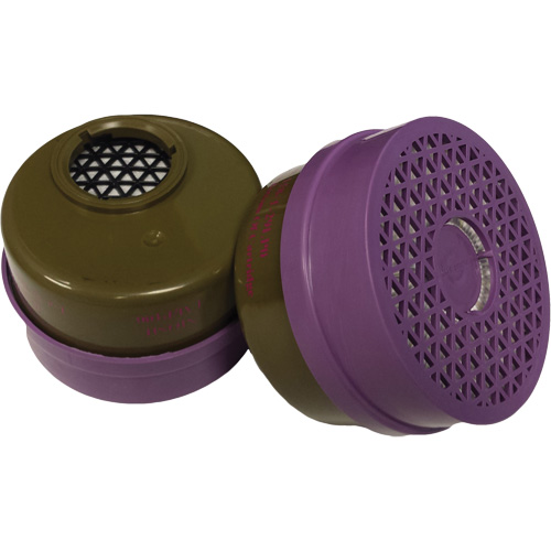 Cartouche pour respirateur, Cartouche gaz/vapeur, Gaz multiples/Vapeur organique/Filtre P100 PR Distribution