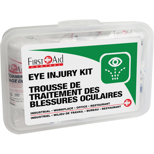 Ensemble pour les l&eacute;sions oculaires, Boîte en plastique PR Distribution