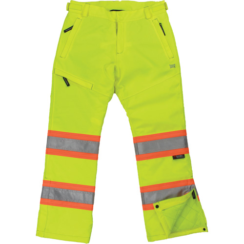 Pantalon de s&eacute;curit&eacute; isolant et extensible pour femmes, Polyester, Moyen, Jaune lime haute visibilit&eacute; PR Distribution