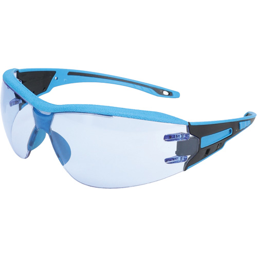 Captain Metal Detectable Rimless Safety Glasses, Light Blue Lens, Anti-Fog/Anti-Scratch, ANSI Z87+/Meets/Exceeds CSA Z94.3 PR Distribution