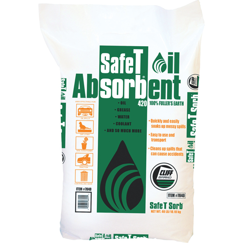 Absorbant pour huile de premi&egrave;re qualit&eacute; Safe T Sorb PR Distribution