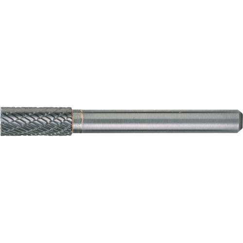 Solid Carbide Burrs - Cylinder Shape with End Cut, SB-43, 3 mm Dia., 1/8" Shank, 14.3 MM Depth of Cut PR Distribution
