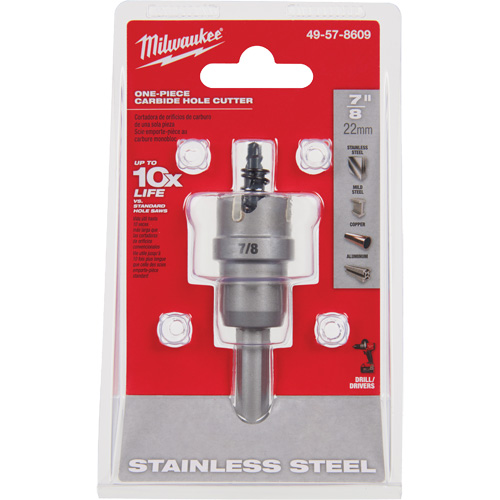 Scies-cloches au carbure monobloc, 7/8", Profondeur de la coupe de 3/16" PR Distribution