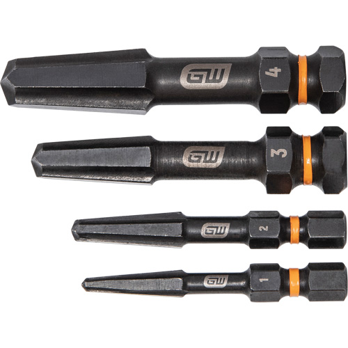 Jeu d'extracteur de vis Bolt Biter, Acier rapide, 4 Morceaux PR Distribution