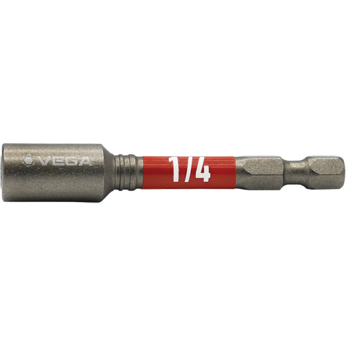 Impactech&reg; Nut Driver, 1/4" Tip, 1/4" Drive, 2-9/16" L, Magnetic PR Distribution