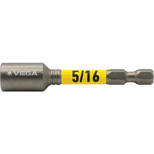 Impactech&reg; Nut Driver, 5/16" Tip, 1/4" Drive, 2-9/16" L, Magnetic PR Distribution