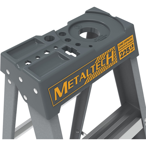 Escabeau avec plateau &agrave; peinture, 6', Fibre de verre, Capacit&eacute; 225 lb, Type 2 PR Distribution