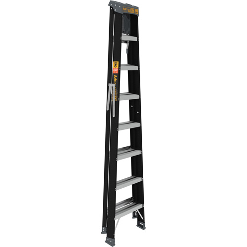 Step Ladder with Paint Tray, 8', Fibreglass, 250 lbs. Capacity, Type 1 PR Distribution