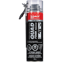 Mousse d'installation de portes & fen&ecirc;tres Quad Mousse, Canette a&eacute;rosol, Havane PR Distribution