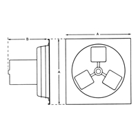 Exhaust Fan 12" 1SP Panel Series PR Distribution