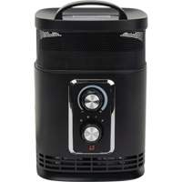 360 Degree Surround Portable Heater, Ceramic, Electric, 5200 BTU/H PR Distribution