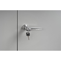 Cabinet Style Shop Desk, 34-1/2" W x 30" D x 53" H, Grey PR Distribution