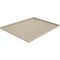 Fond de casier, Convient aux casiers 12" x 18", Beige, Plastique PR Distribution