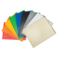 Fond de casier, Convient aux casiers 12" x 18", Gris fonc&eacute;, Plastique PR Distribution