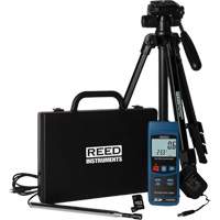 Thermo-an&eacute;mom&egrave;tre &agrave; fil chaud, Enregistrement des donn&eacute;es, Gamme de v&eacute;locit&eacute; d'air de 0,2 - 25,0 m/sec PR Distribution