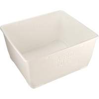 Aero-Tote Tub with Drain Plug, Plastic, White PR Distribution