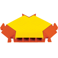 Protecteurs de c&acirc;bles &agrave; 4 canaux Linebacker pour usage g&eacute;n&eacute;ral, connecteur Y PR Distribution