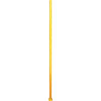 Adjustable Perimeter Guard In-Line Post, 4" W x 96" H, Yellow PR Distribution