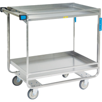 Chariots avec barres de retenue, 2 Tiers, 23" la x 37-1/4" h x 38-5/8" p, Capacit&eacute; 700 lb PR Distribution