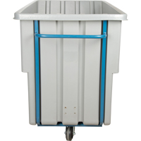 Chariot basculeur en acier, Poly&eacute;thyl&egrave;ne, 1,1 vg³, Capacit&eacute; de charge de 1250 lb PR Distribution