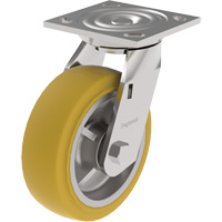 21 Series Medium-Duty Caster, Swivel, 4" (101.6 mm), Urethane, 700 lbs. (317 kg.) PR Distribution