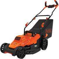 Lawn Mower with Comfort Grip Handle, Push Walk-Behind, Electric, 15" Cutting Width PR Distribution