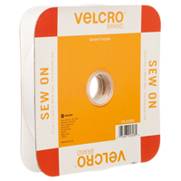 Ruban d'attaches, Boucle et crochet, 30' x 3/4", Cousu, Blanc PR Distribution