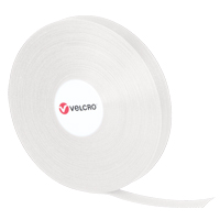 Attaches QWIK, Boucle et crochet, 25 vg x 3/4", Auto-aggripant, Blanc PR Distribution