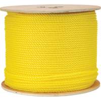 1/4" Braided Yellow Rope, Polypropylene, 1300' PR Distribution