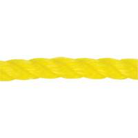 1/2" Braided Yellow Rope, Polypropylene, 335' PR Distribution