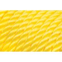 5/8" Braided Yellow Rope, Polypropylene, 200' PR Distribution