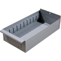 Interlok Boltless Shelving Shelf Box, Steel, 5-5/8" W x 18" D x 4-3/4" H, Grey PR Distribution