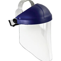 Harnais de t&ecirc;te avec visi&egrave;re, Polycarbonate, Suspension Rochet PR Distribution