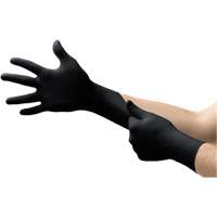 Gants d'examen MidKnight, T-Grand, Nitrile, 4,7 mils, Sans poudre, Noir, Classe 2 PR Distribution