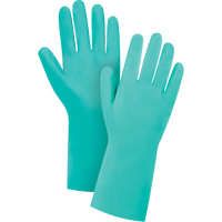 Gants r&eacute;sistants aux produits chimiques &agrave; prise en losange, Taille 10, 13" lo, Nitrile, Doublure en Ouat&eacute;e, 15 mils PR Distribution