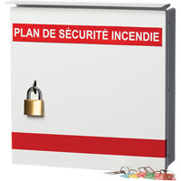 Boîte pour plan de s&eacute;curit&eacute; en cas d'incendie PR Distribution