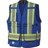 7733 Veste d'arpenteur ignifuge et r&eacute;sistant aux arcs &eacute;lectriques FR-Tech, Petit, Bleu royal, 9,7 cal/cm² PR Distribution