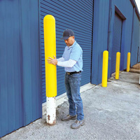 Ultra-Post Protector&reg;, 4" Dia. x 52" L, Yellow PR Distribution