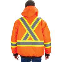 Parka d'hiver imperm&eacute;able 7-en-1, Orange haute visibilit&eacute;, Grand PR Distribution