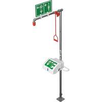 Douche combin&eacute;e avec cuvette ferm&eacute;e en ABS et entr&eacute;e sup&eacute;rieure, Socle PR Distribution