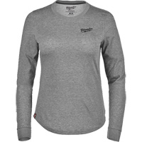 T-shirt hybride &agrave; manches longues FREEFLEX, Femmes, T-petit, Gris PR Distribution