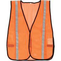 Veste de s&eacute;curit&eacute; &agrave; mailles compacte, Orange haute visibilit&eacute;, Polyester PR Distribution