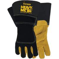 Gants de soudage d'hiver Black Velvet Heavy Metal, Taille Petit, Enveloppe en Cuir d'&eacute;lan refendu, ASTM ANSI niveau A5 PR Distribution