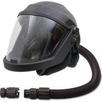 Masque respiratoire &agrave; adduction d'air et casque avec valve anti-refoulement DEFENDER, Universel, Pi&egrave;ce faciale PR Distribution